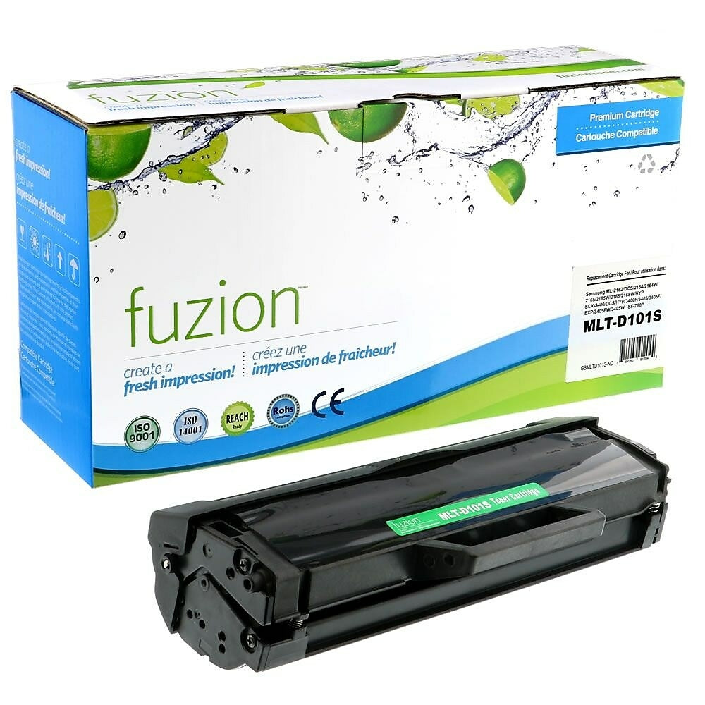 fuzion Samsung MLTD101S (MLT-D101S) Compatible Toner Cartridge - Standard Yield - Black