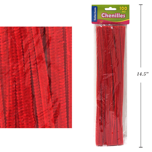 Nettoyeurs de tuyaux Selectum - 12" - Rouge - Paquet de 100