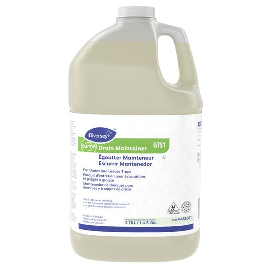 Produit d'entretien de drain Diversey Suma - 1 gallon - Paquet de 4