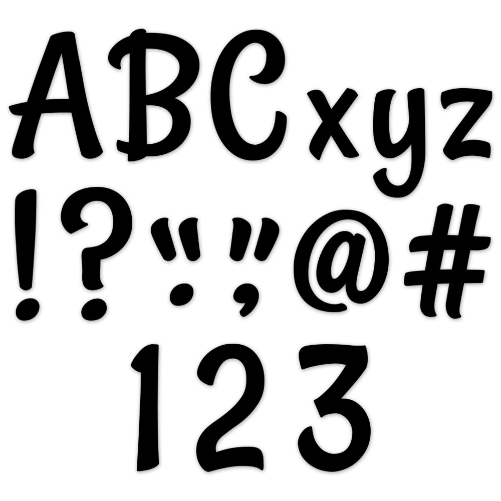 Creative Teaching Press Stylish Black Designer Letters