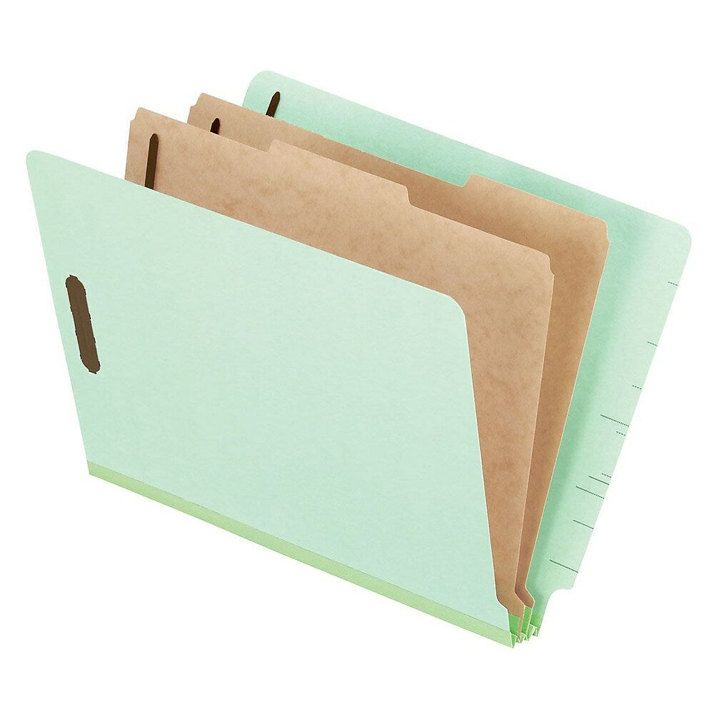 Pendaflex Pressboard End-Tab Classification Folders - Letter - Light Green