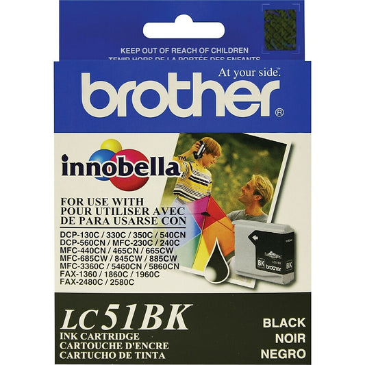 Cartouche d'encre noire Brother LC51 (LC51BKS)