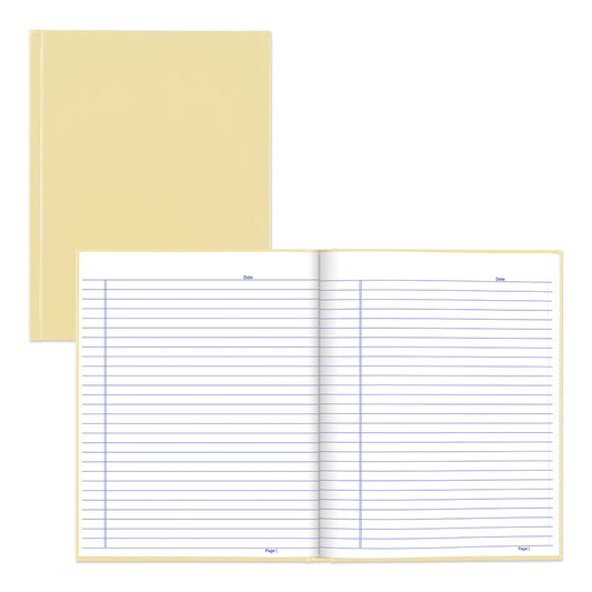 Blueline Pastel Hardcover Notebook - 9-1/4" x 7-1/4" - 144 Pages - Vanilla