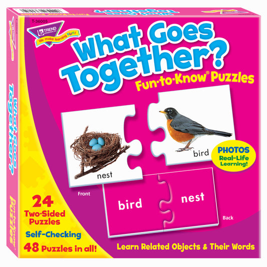 TREND enterprises Fun-to-Know Puzzles - What Goes Together? - 48 pieces