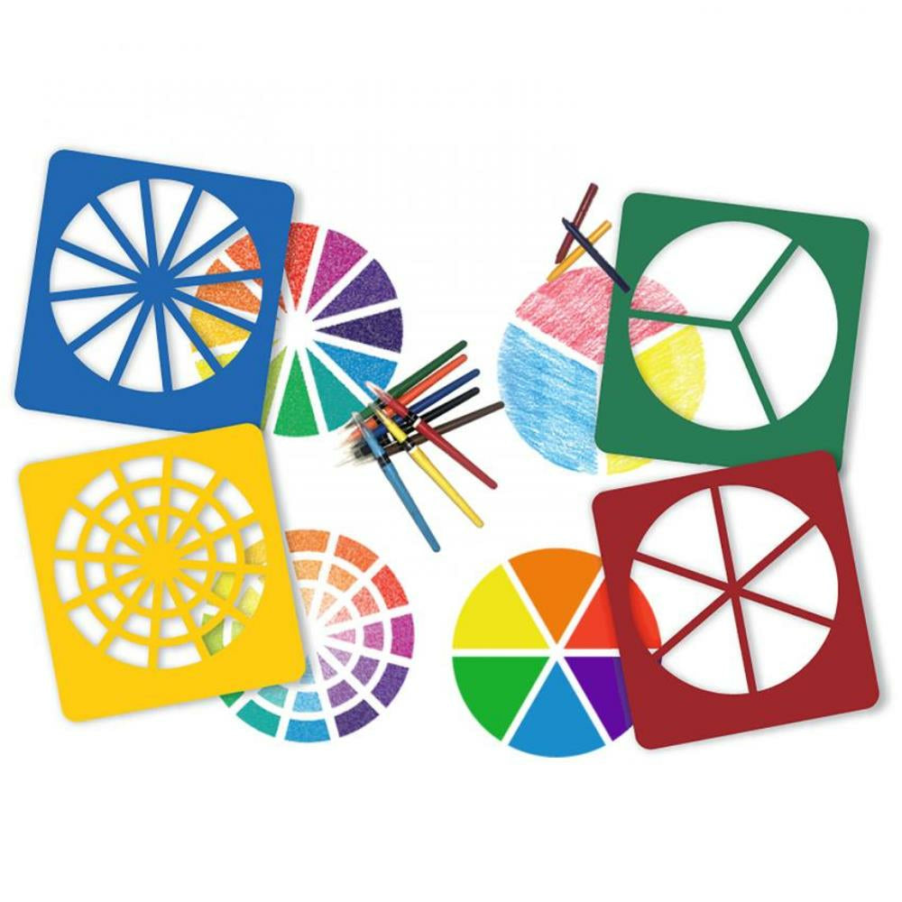 Colour Wheel Stencil, 4/Set