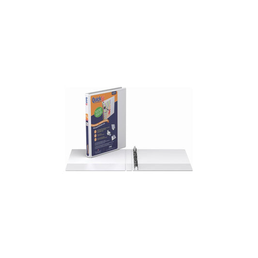 Classeur à 3 anneaux Davis Group QuickFit 5/8" - Blanc