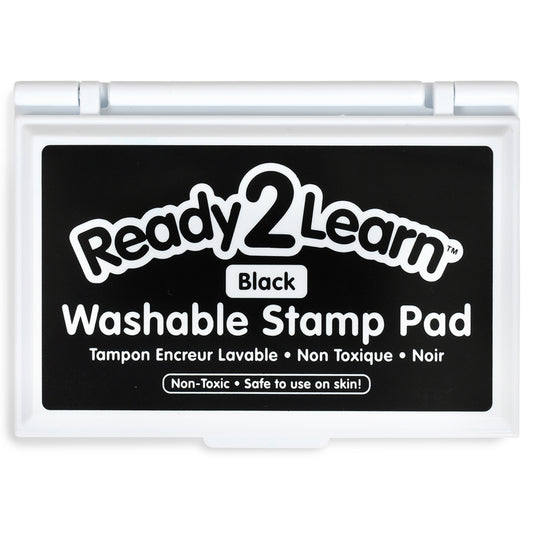 Ready 2 Learn Washable Stamp Pad - 3.4" L x 2" W - Black