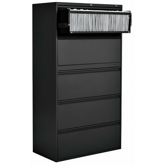 Lateral file 5 drawers fixed Office To Go from Global black