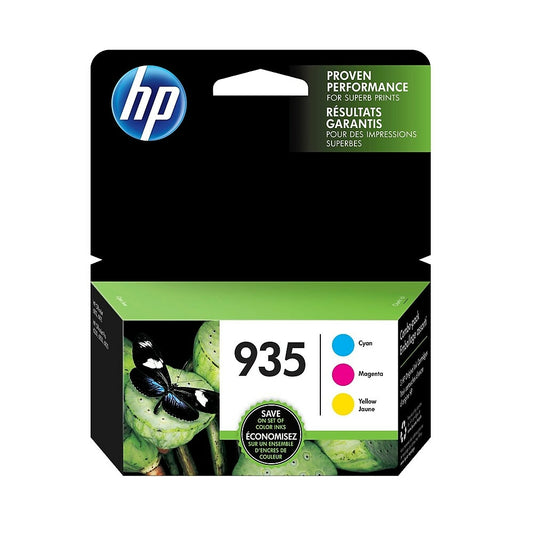 HP 935 Cyan, Magenta & Yellow Original Ink Cartridges, 3 Pack (N9H65FN)