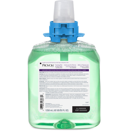Provon Foaming Hair & Body Wash with Moisturizers Refill - 1250 mL - 4 Pack