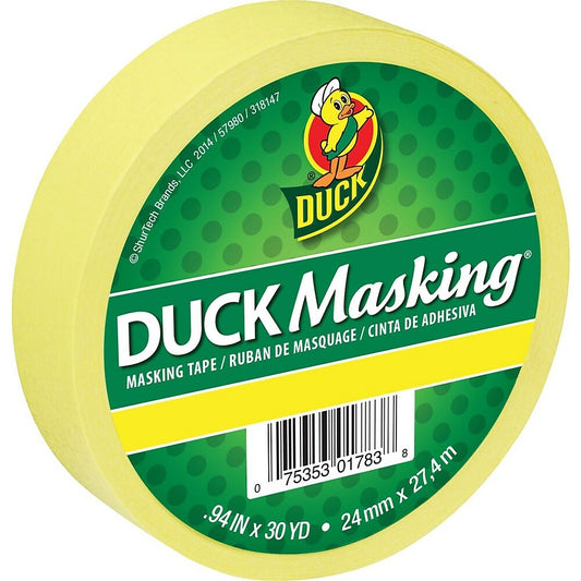 Duck Brand Colour Masking Tape, 0.94" x 30 yd., Yellow