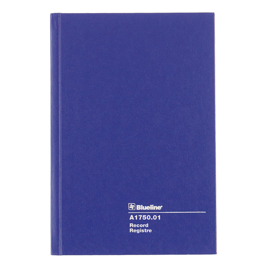 Livre de comptes Blueline série A1750 - Livre d'enregistrement - 8 1/4" x 5 5/8" - Bleu