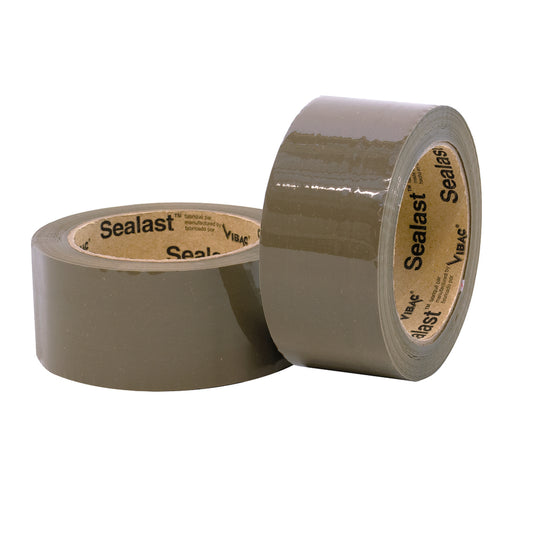 Vibac Carton Sealing Tape - 48 mm x 66m - Tan - 48 Pack