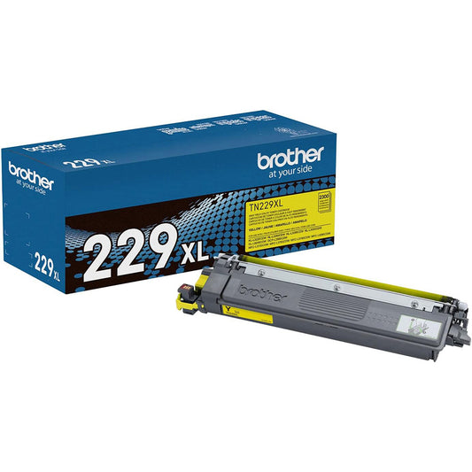 Brother Genuine TN229XLY High Yield Toner Cartridge - Yellow
