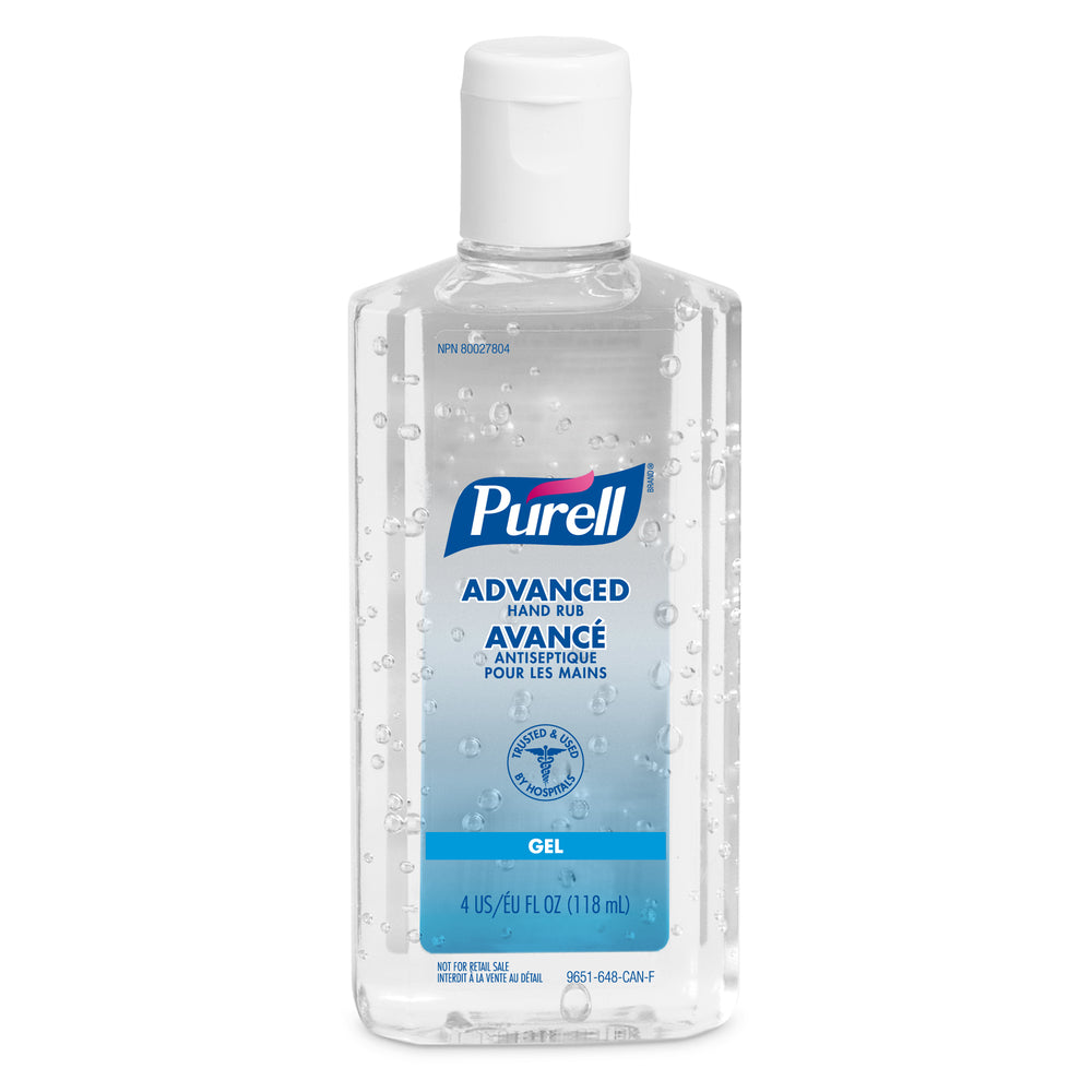 Désinfectant pour les mains Purell avec couvercle rabattable - 118 ml