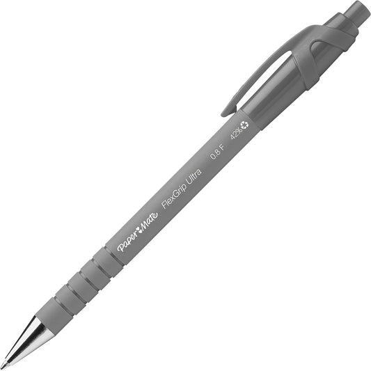 Stylos à bille Paper Mate Flexgrip Ultra - Rétractables - 0,8 mm - Noir