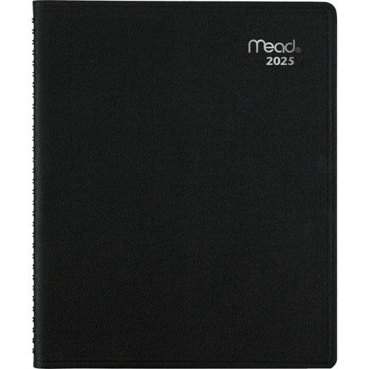 Mead 2025 Contempo Monthly Appointment Book - 8-3/4" H x 6-7/8" W - Black - Bilingual