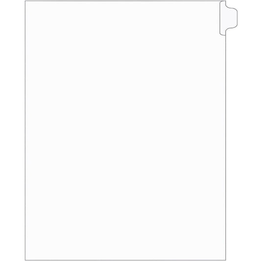 Supreme Litigation Tabs 25th Cut Singles 11" White Blank