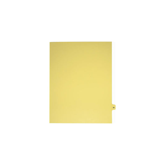 Sterling Numeric Singles Tabs, #28, Buff, Letter Size, 1/15th Cut, 25/pk