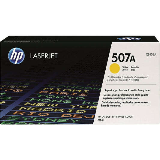 HP 507A (CE402A) Yellow Original LaserJet Toner Cartridge