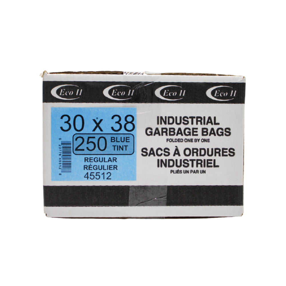 ECO II Garbage Bags - 30 x 38" - Regular - Blue Tint - 250 Pack