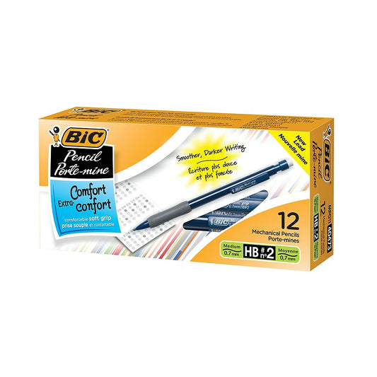 BIC Matic Grip #2 HB Mechanical Pencils - 0.7mm - 12 Pack