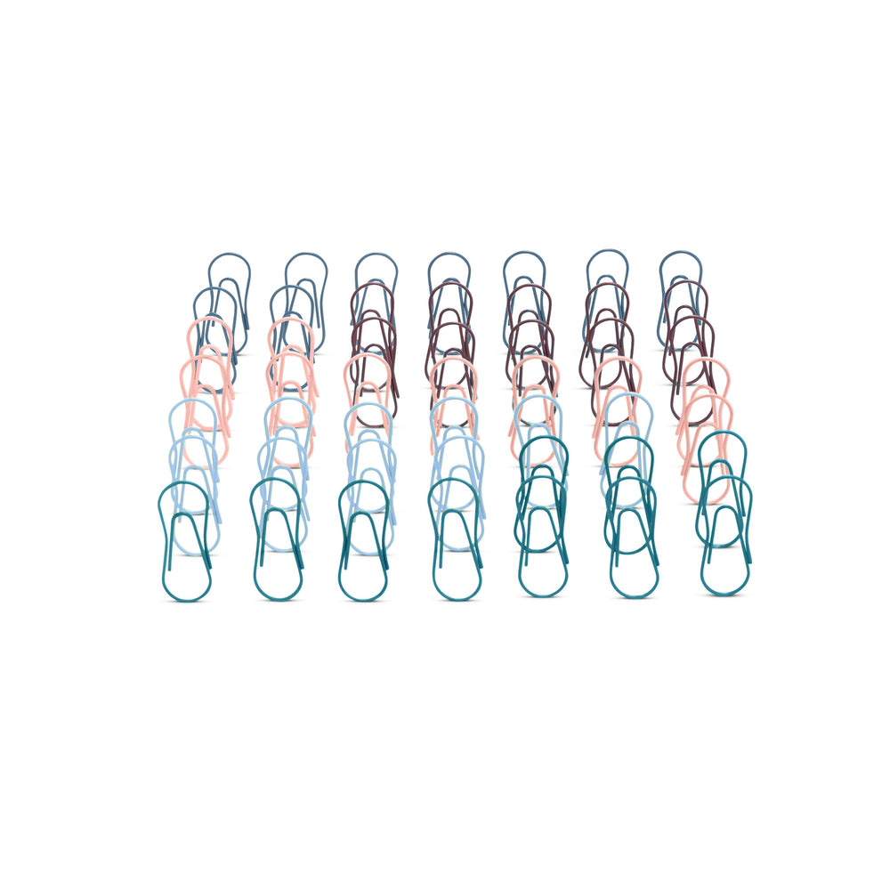 Poppin Paper Clips - Assorted Colours - 50 Pack