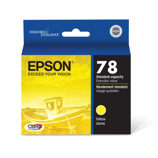Cartouche d'encre Epson T078 - Capacité standard - Jaune