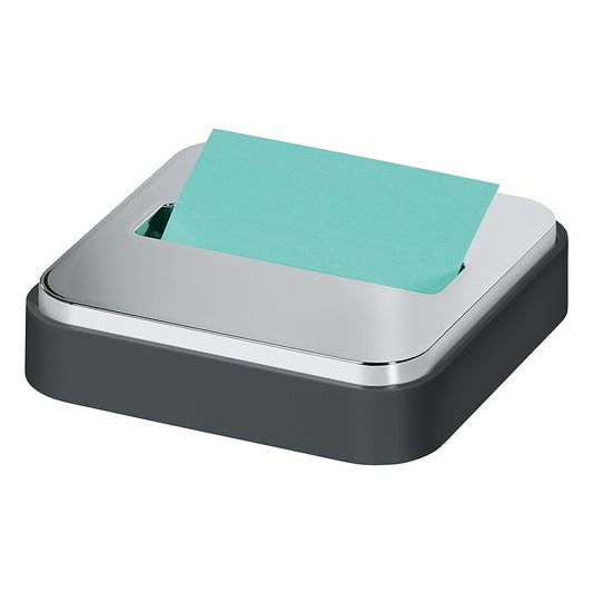 Post-it STL-330-B Pop-up Notes Dispenser, Steeltop, Holds 3" x 3" Notes, Charcoal Black