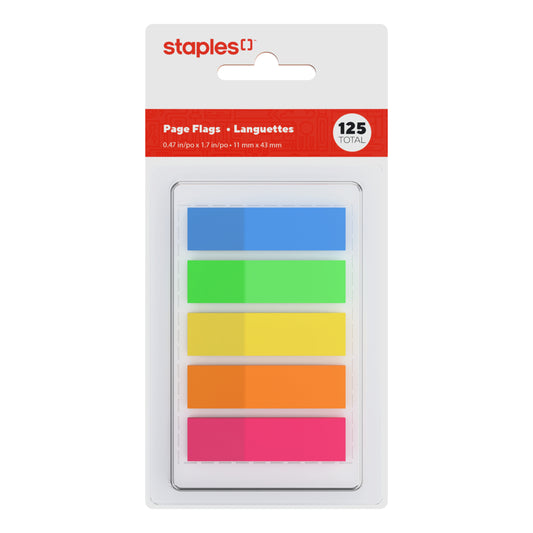 Staples Stickies Page Markers - 125 Pack
