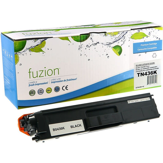 fuzion Brother TN436BK Compatible Toner Cartridge - High Yield - Black