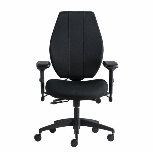Gry Mattr + ergoCentric airCentric 3 Task Chair - Standard Seat - Black