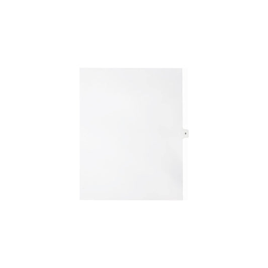 Onglets numériques Sterling Singles, n° 8, blancs, format lettre, coupe 1/15, paquet de 25