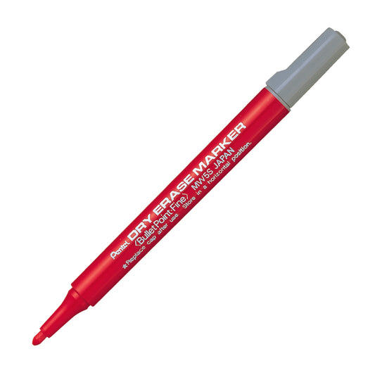 Pentel Dry Erase Marker - Fine Point  - 0.7mm - Red - 12 Pack