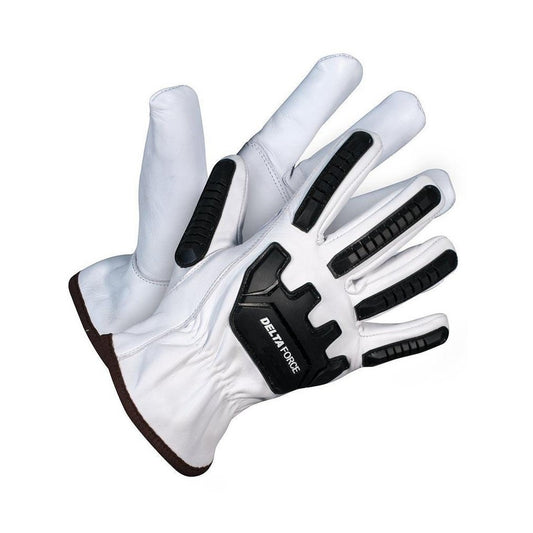 Forcefield Delta Force Impact Resistant Goatskin Kevlar Lined Gloves - Small