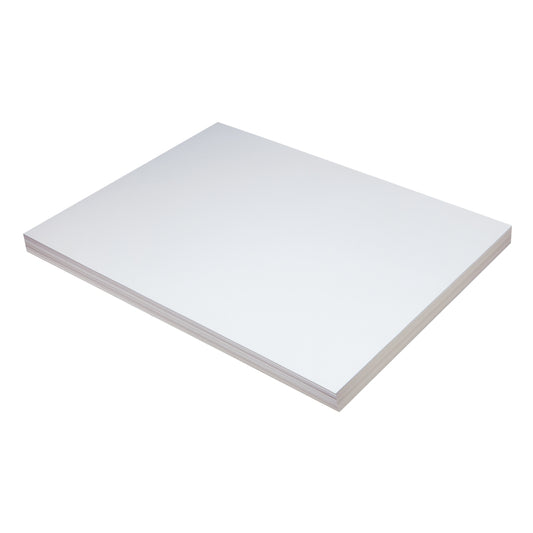 Carton épais Pacon, 45,7 x 61 cm, blanc, 100 feuilles