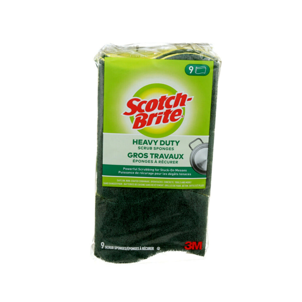 Scotch-Brite Heavy Duty Scrub Sponges, 9 Pack