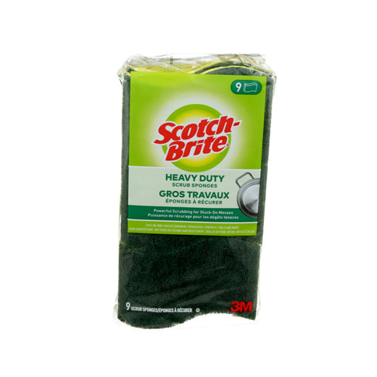 Éponges à récurer robustes Scotch-Brite, paquet de 9