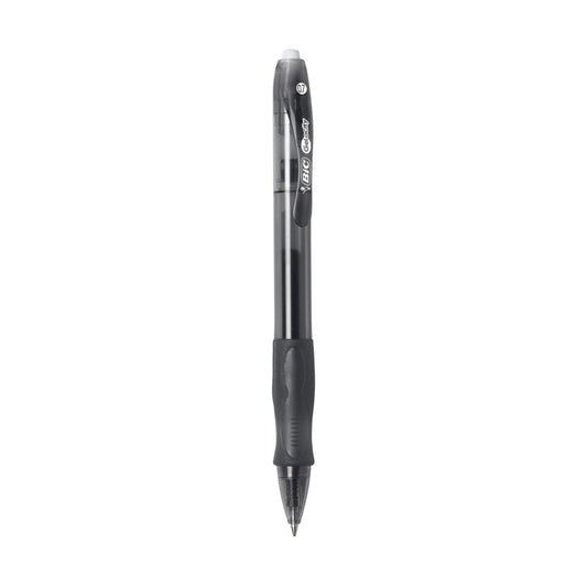 BIC Gelocity Gel Pen - Medium Point - Retractable -  0.7mm - Black