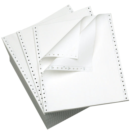Papier pour formulaires continus Domtar – 15 lb - 9,5" x 11" - 3 épaisseurs - Vierge - 1200 feuilles