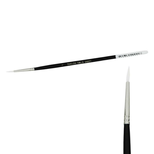 Taklon Round Paint Brush - Size 1 - 12 Pack