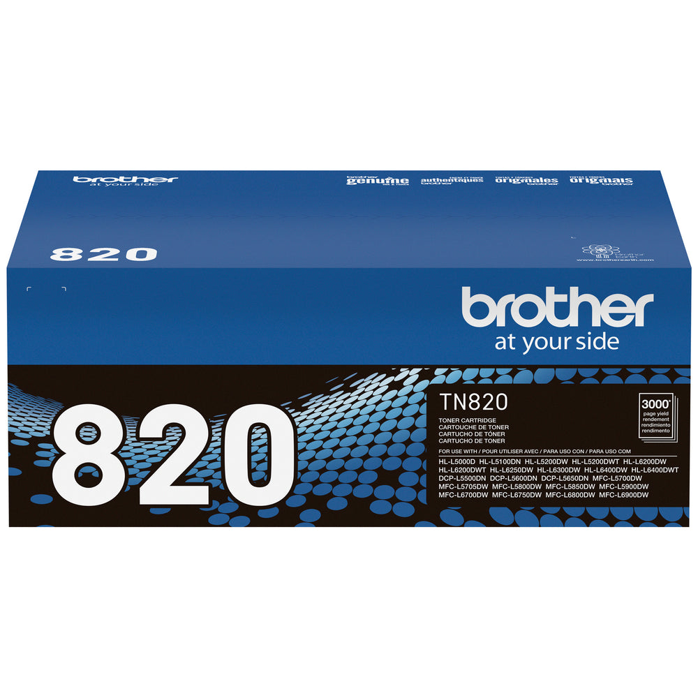 Cartouche de toner noir Brother TN820 à rendement standard