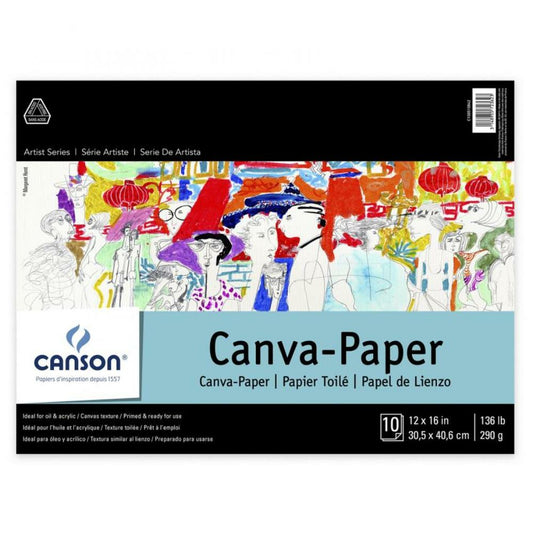 Canson Canva-Paper, 12"x16", 10/pad