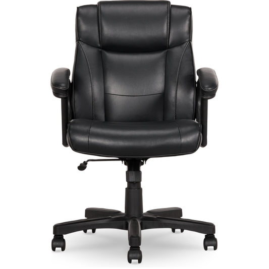 Staples Bonded Leather Task Chair - Black