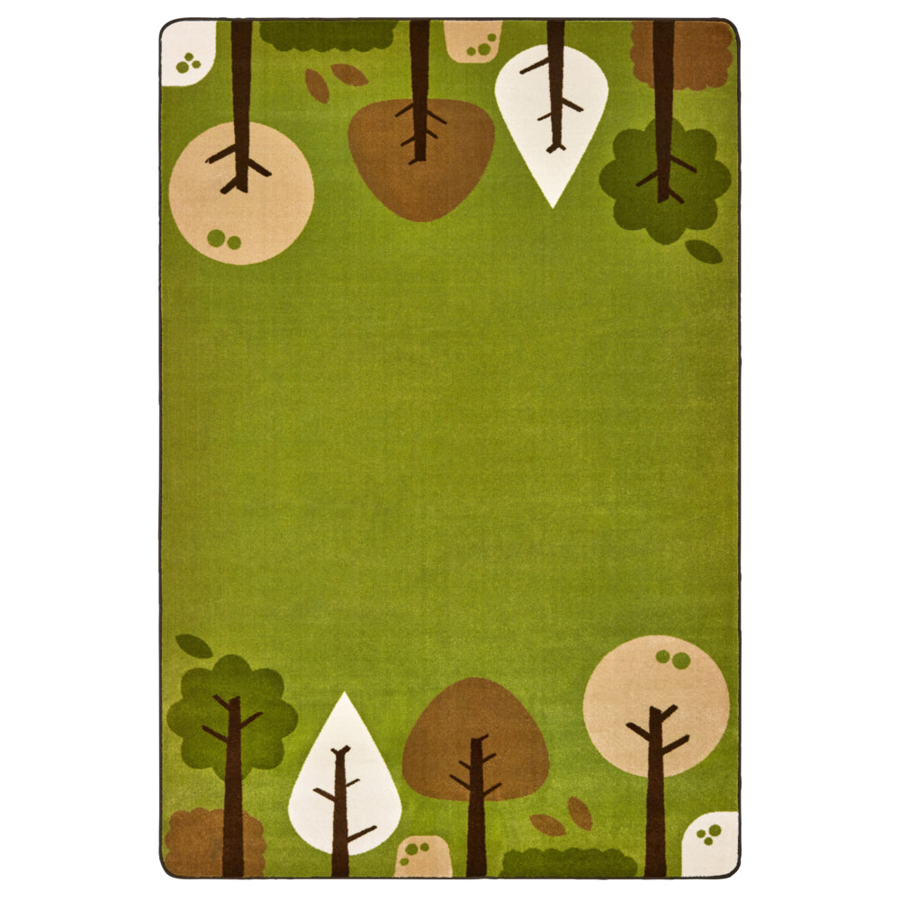 Carpets for Kids KIDSoft Tranquil Trees Rectangle - 6' x 9' - Green
