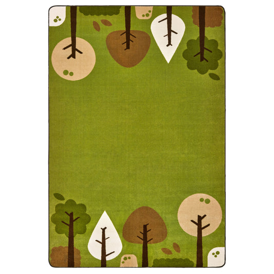 Carpets for Kids KIDSoft Tranquil Trees Rectangle - 6' x 9' - Green