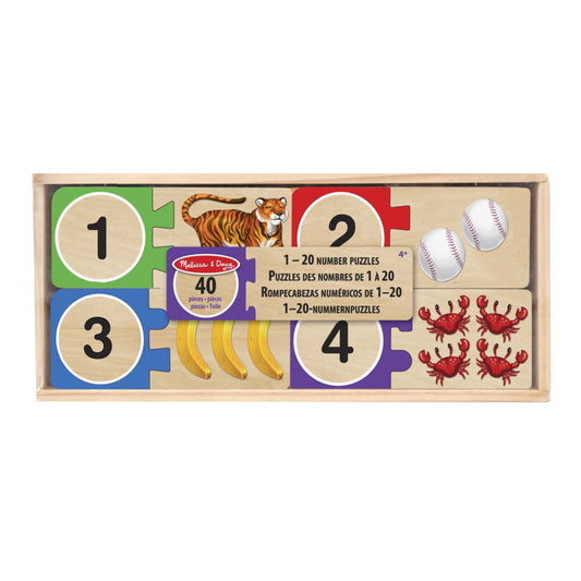 Melissa & Doug Self-Correcting Wood Number Puzzles