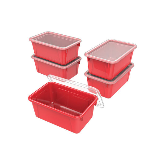 Storex Plastic Cubby Bin - Yellow (62410U05C)