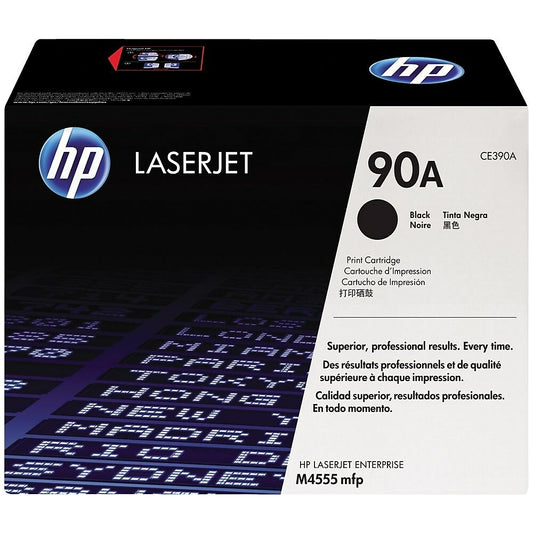 Cartouche de toner noir d'origine HP 90A (CE390A) LaserJet