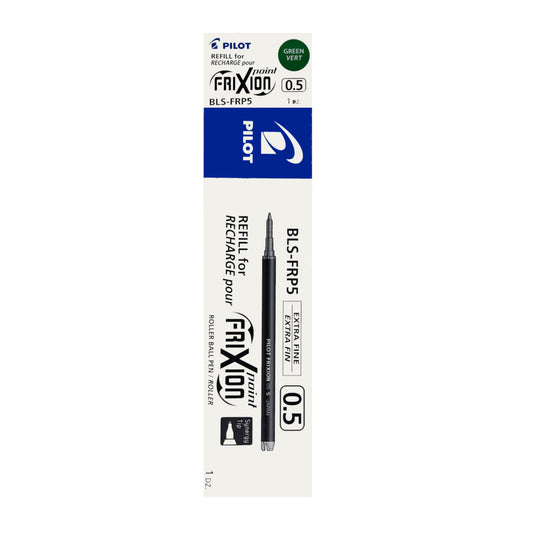 Pilot Frixion Point and Frixion Point Clicker Pen Refills - Erasable Gel Ink - Extra Fine Point - 0.5 mm - Green - 12 Pack